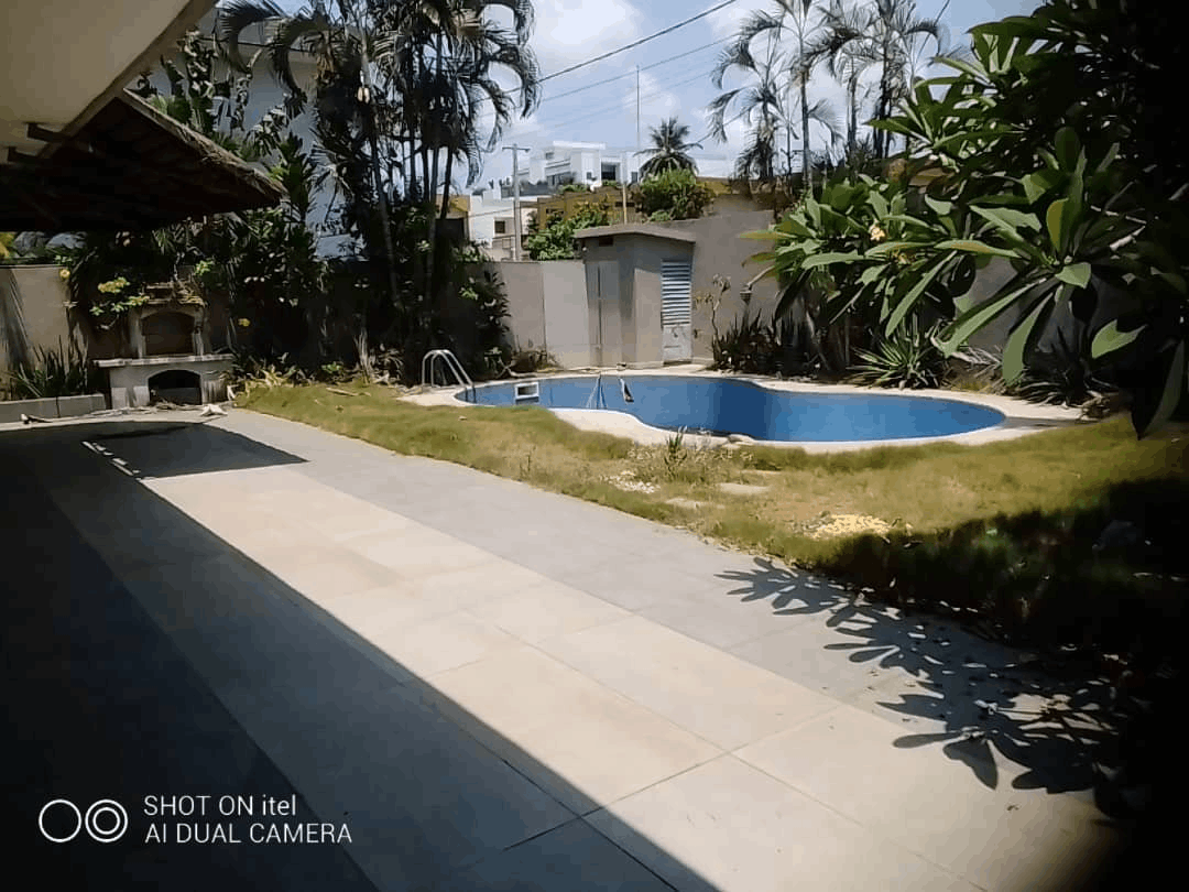 Villa luxueuse moderne avec piscine – cocotiers haie vives