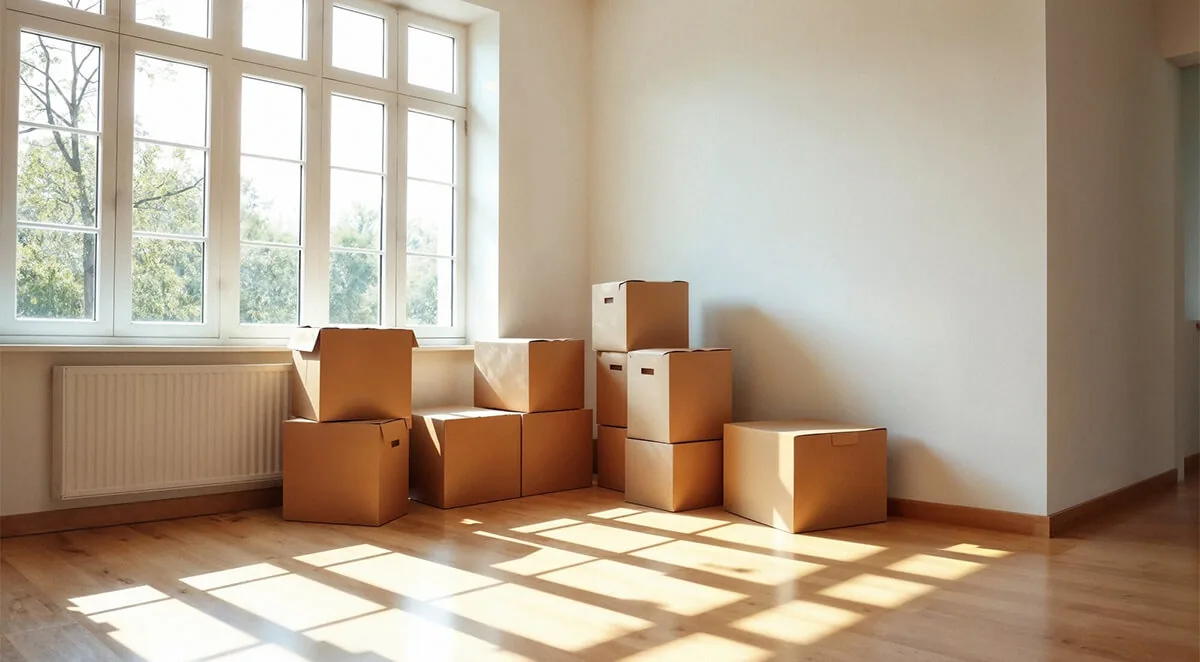 Séjour d'un appartement non meublé à Cotonou