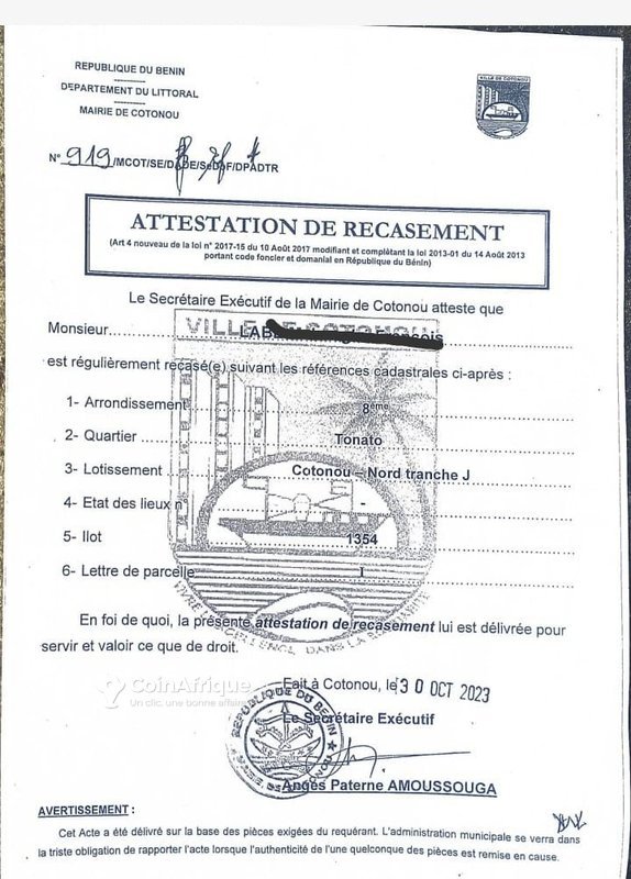 Villa luxueuse de 3 chambres avec titre foncier global à Vedoko