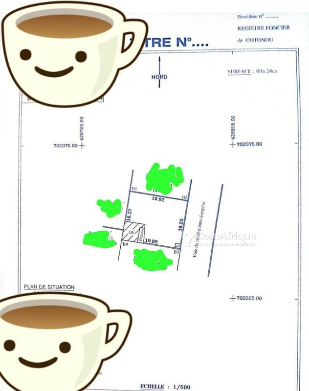Terrain clôturé de 324 m² avec titre foncier personnel et accès asphalté