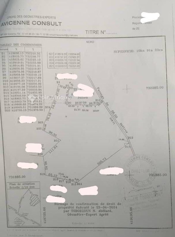 Terrain de 10 hectares avec titre foncier personnel - Opportunité exceptionnelle