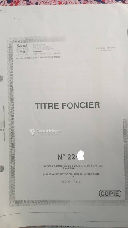 Terrain de 10 hectares avec titre foncier personnel - Opportunité exceptionnelle