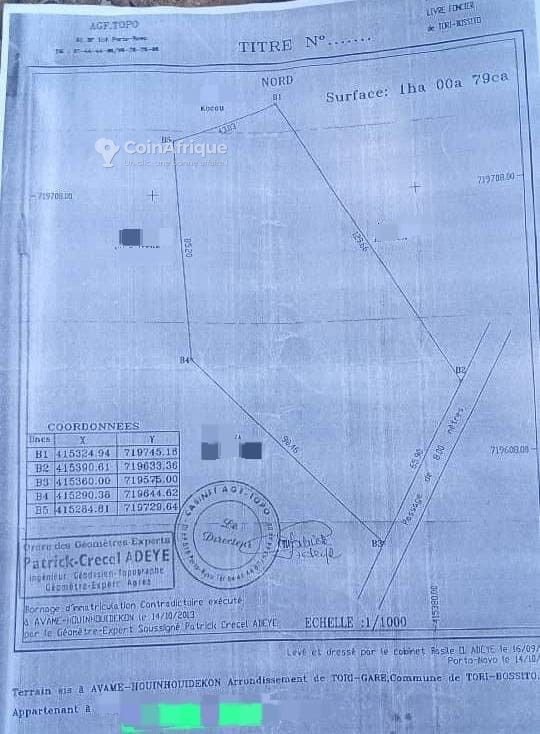 Terrain spacieux d'1 hectare avec titre foncier personnel
