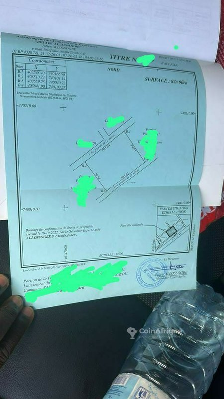 Terrain spacieux de 8290 m² électrifié avec titre foncier disponible