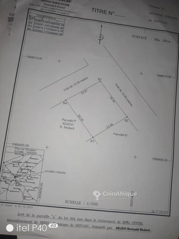 Terrain spacieux de 614 m² à vendre - Idéal pour construction