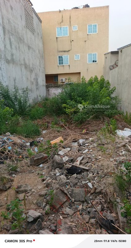 Demi-parcelle clôturée