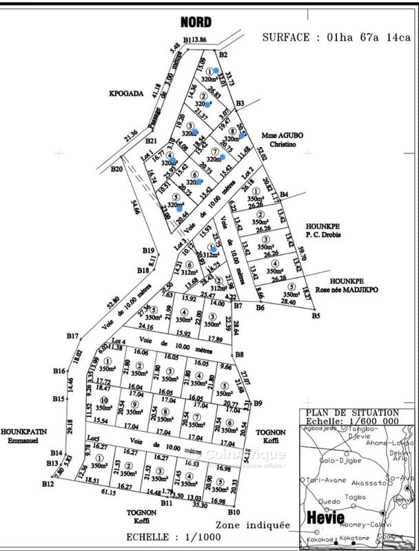 Terrain viabilisé avec titre foncier global et voies larges – Parcelles disponibles