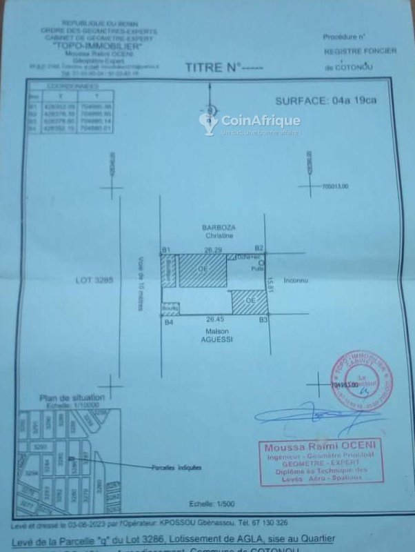 Terrain constructible de 419 m² avec bâtisses existantes à rénover ou raser