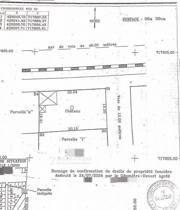 Terrain en angle de rues avec titre foncier personnel - Opportunité exceptionnelle