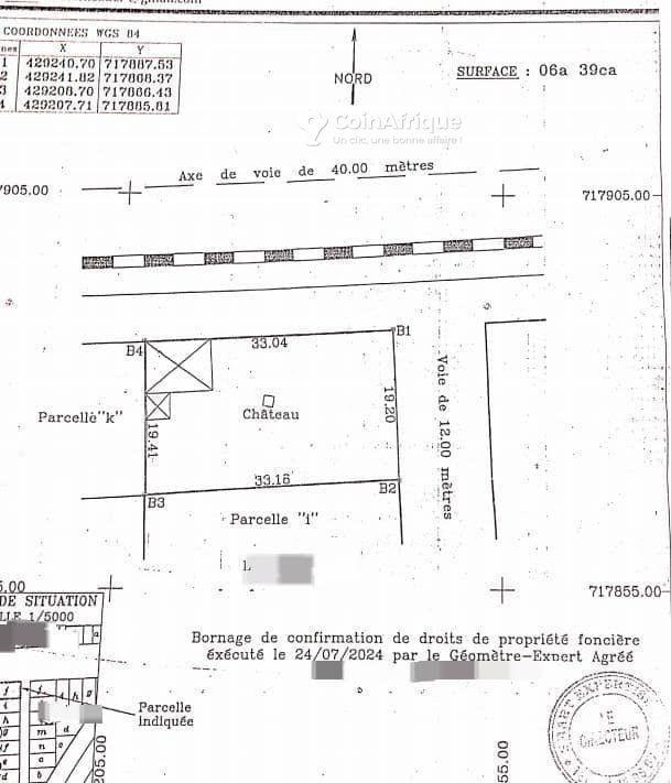 Terrain en angle de rues avec titre foncier personnel - Opportunité exceptionnelle