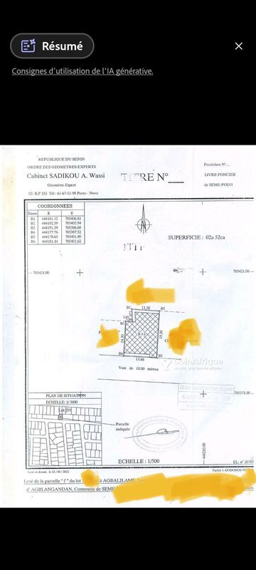 Immeuble locatif de 9 pièces avec revenu mensuel garanti et titre foncier en cours