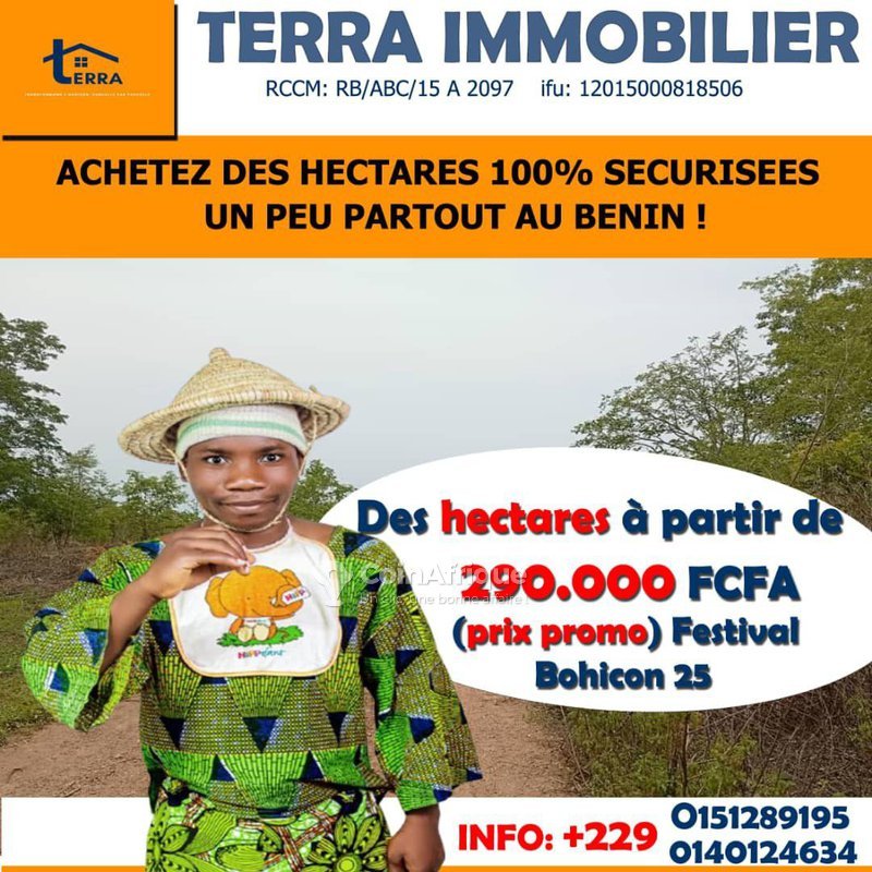 Terrain vierge de 10 000 m² avec documents légaux et accès facile