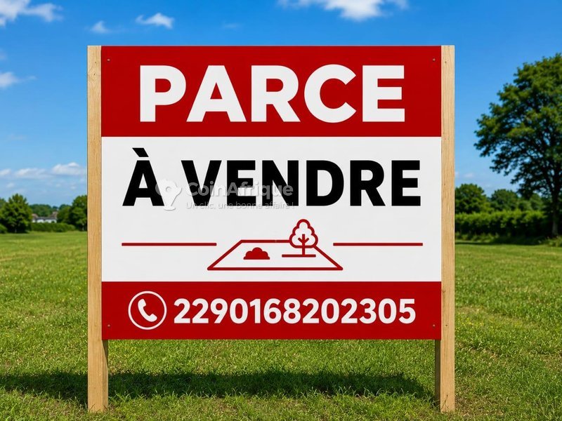 Terrain constructible de 450 m² idéalement situé près de la frontière Bénin-Togo