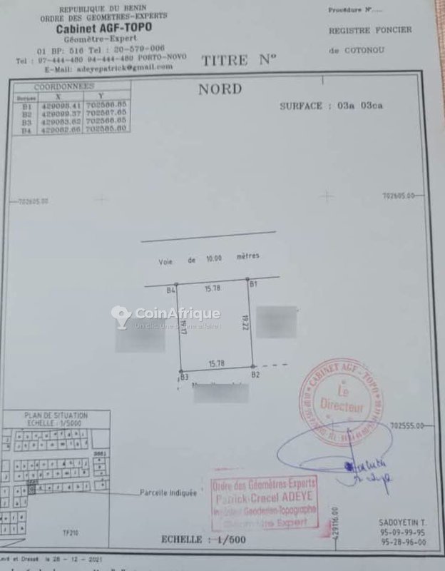 Terrain spacieux de 303 m² idéalement situé à proximité des commodités