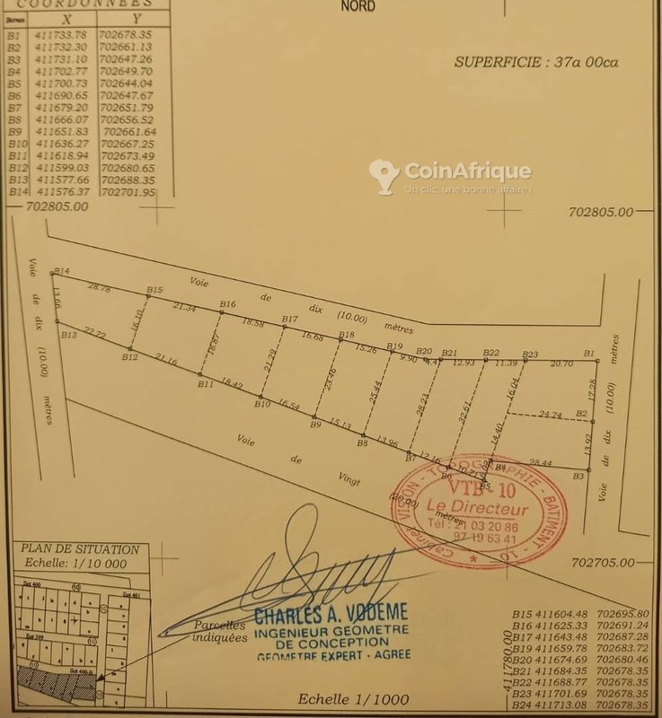 Terrain viabilisé de 3700 m² avec emplacement stratégique près de la route des pêches