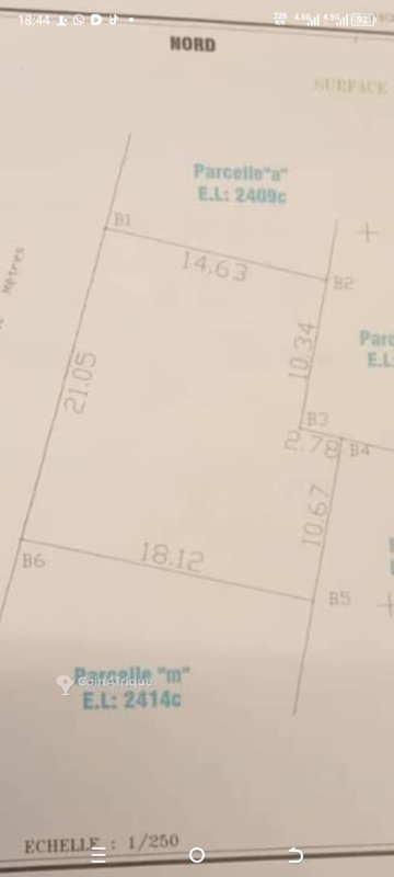 Terrain viabilisé de 348 m² avec documents officiels complets