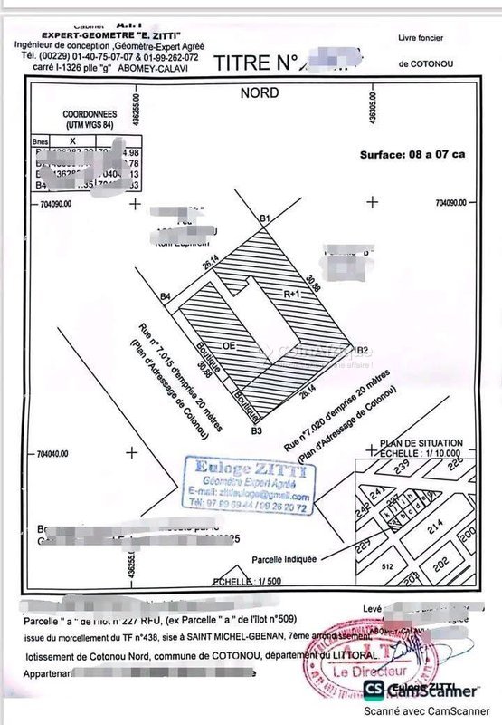 Terrain en vente - Parcelle recasée de 807 m² en angle de rue avec titre foncier
