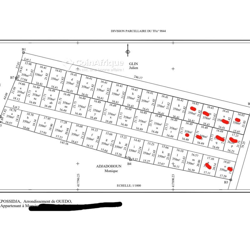 Terrain spacieux de 350 m² avec titre foncier global – Investissement idéal