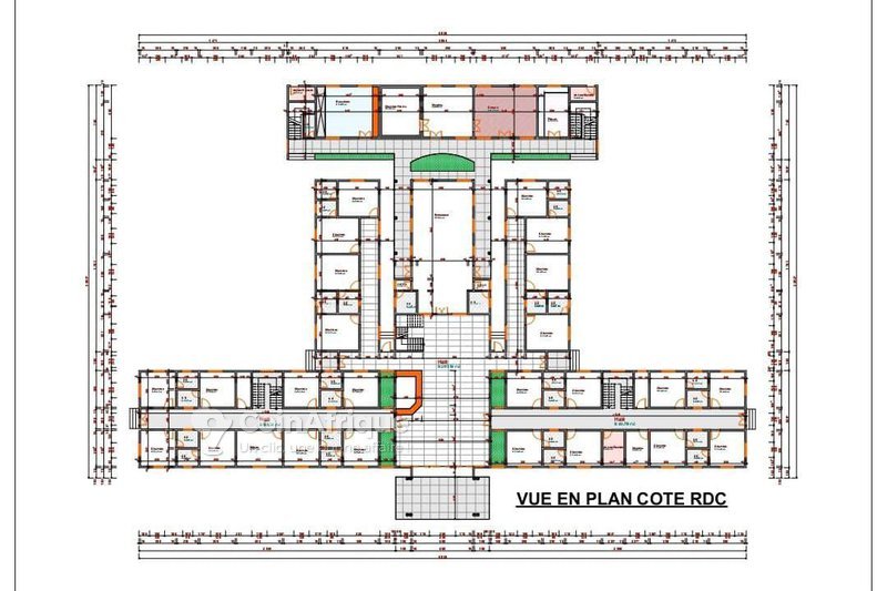 Immeuble hôtelier de luxe R+2 avec 50 chambres et suites présidentielles en construction avancée