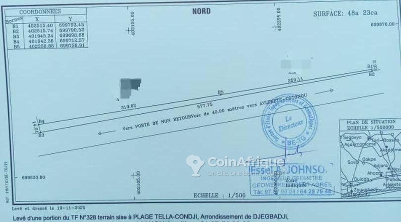Terrain spacieux de 4823 m² en bordure de la Route des Pêches - Proximité immédiate des sites touristiques