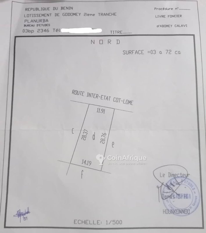 Terrain clôturé de 372 m² avec permis d'habiter et emplacement stratégique
