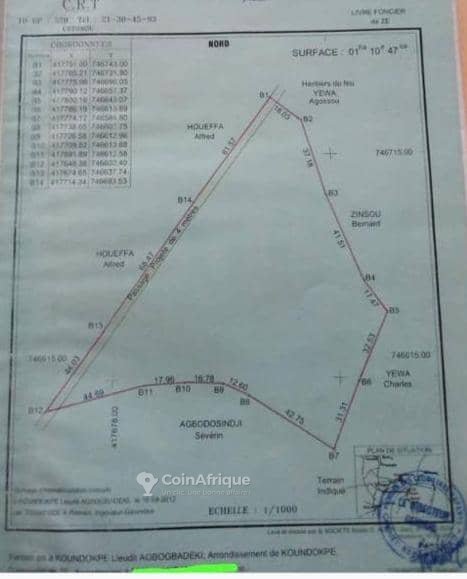Terrain spacieux de 11 047 m² avec titre foncier personnel et forage