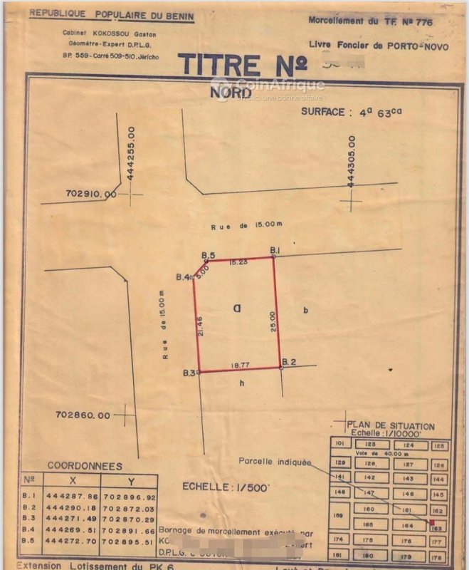 Terrain exceptionnel de 463 m² en angle de rue dans la zone des ambassades