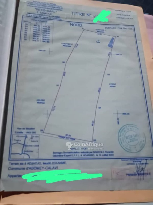 Terrain de 11 000 m² avec Titre Foncier personnel - Idéal pour projets immobiliers