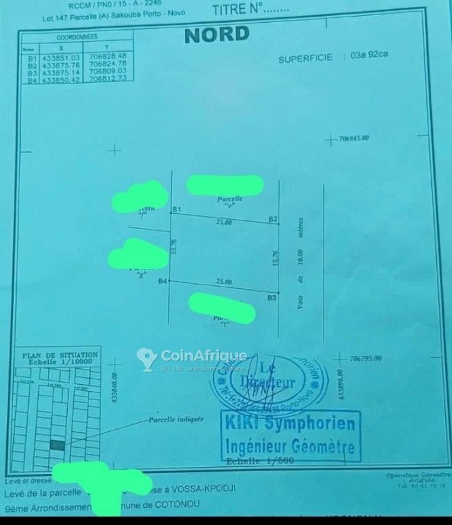 Terrain viabilisé de 392 m² dans un quartier stratégique et sécurisé