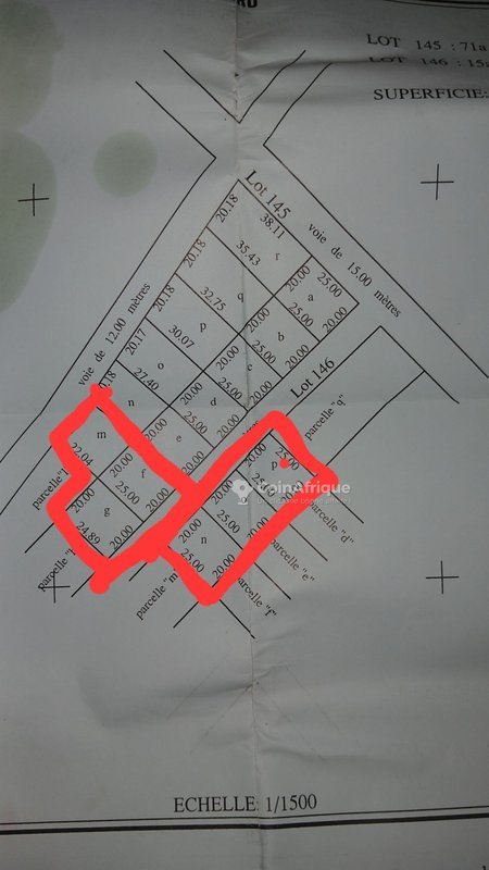 Terrain loti et recasé de 500m² à Baka-Banssou - Opportunité d'investissement