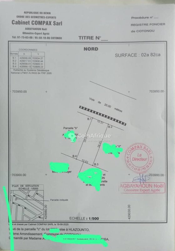 Terrain constructible de 282 m² avec documents complets et emplacement stratégique