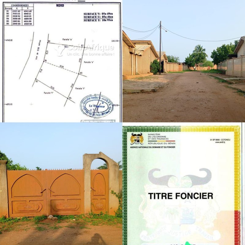 Terrain viabilisé de 1116m² avec titre foncier, clôture complète et infrastructures