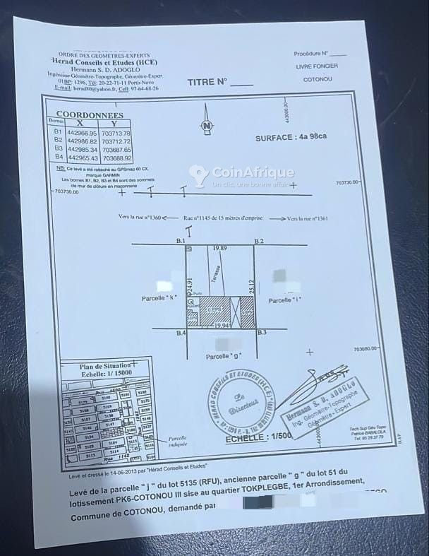 Terrain spacieux de 500 m² avec emplacement stratégique près du marché et de la plage