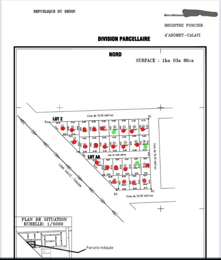 Terrain viabilisé de 350 m² avec titre foncier et domaine clôturé
