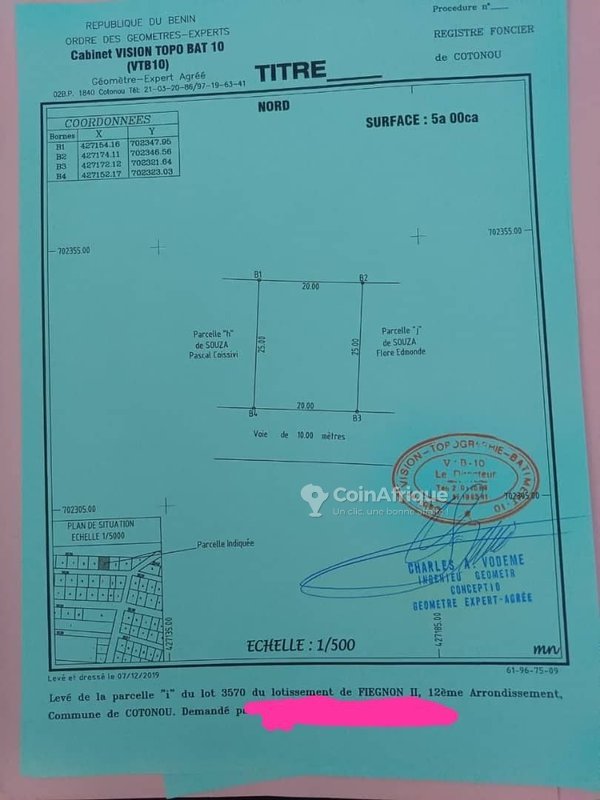 Terrain spacieux de 500 m² en zone résidentielle calme à proximité de la plage