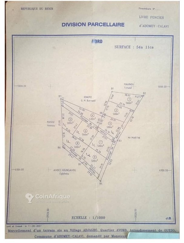 Terrain constructible de 500 m² avec documents légaux complets