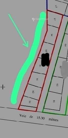Terrain exceptionnel de 315 m² par parcelle avec accès à une voie de 15 mètres