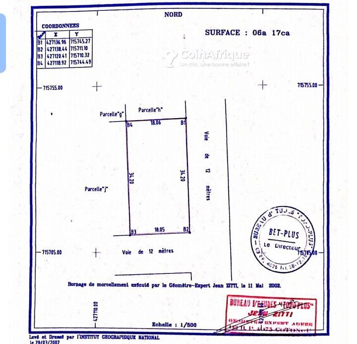 Terrain constructible de 309 m² avec titre foncier - Opportunité rare