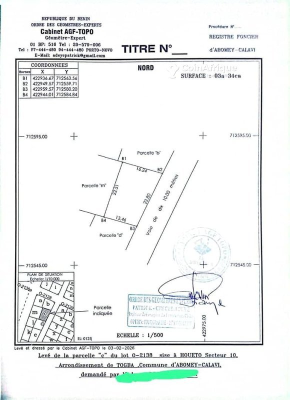 Terrain spacieux de 334 m² idéal pour un projet de jardinage