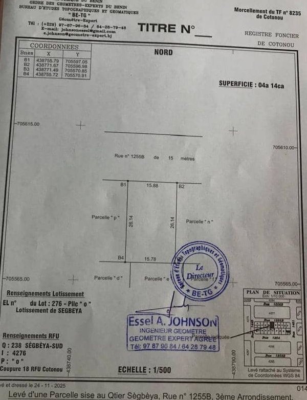 Terrain clôturé avec portail - 414 m² dans un quartier prisé