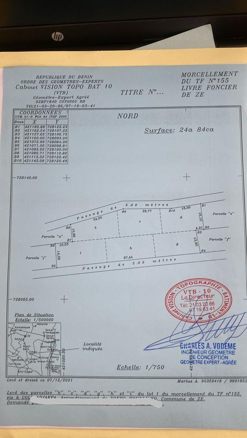 Terrain exceptionnel de 6 parcelles avec titre foncier sécurisé