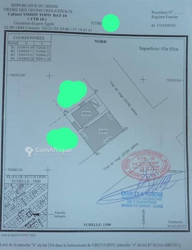 Immeuble R+2 avec magasins et boutiques - Investissement locatif rentable sur deux parcelles stratégiques