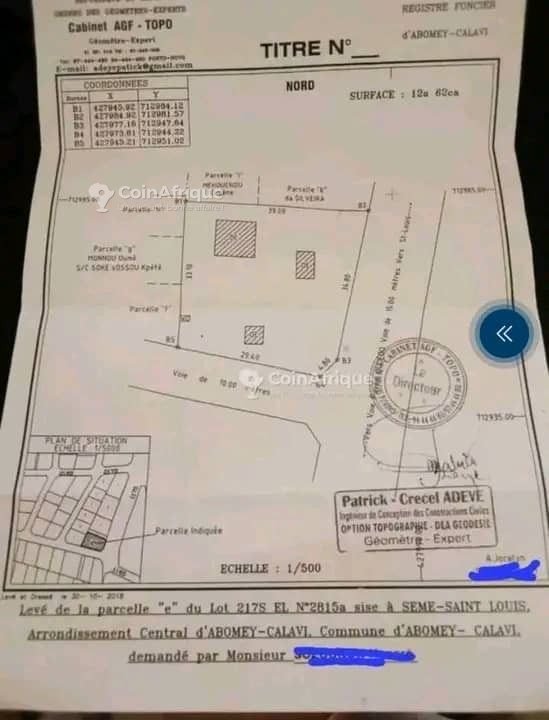 Terrain exceptionnel de 1262 m² avec emplacement stratégique en angle de rue