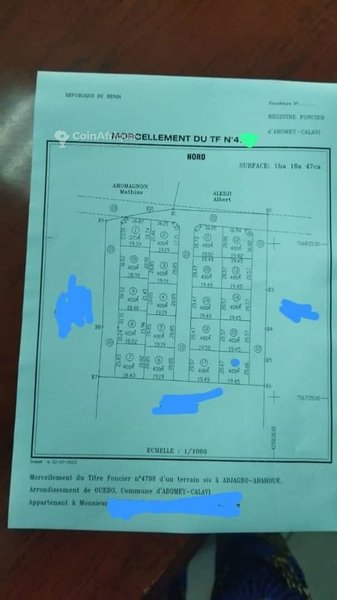 Terrain à vendre avec titre foncier et voies spacieuses de 10 mètres