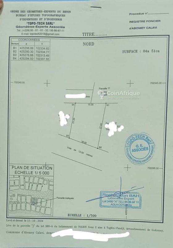 Terrain clôturé de 451 m² - Proximité immédiate de la plage et des axes routiers