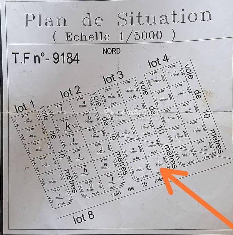 Terrain exceptionnel de 370 m² avec titre foncier et maison locative génératrice de revenus