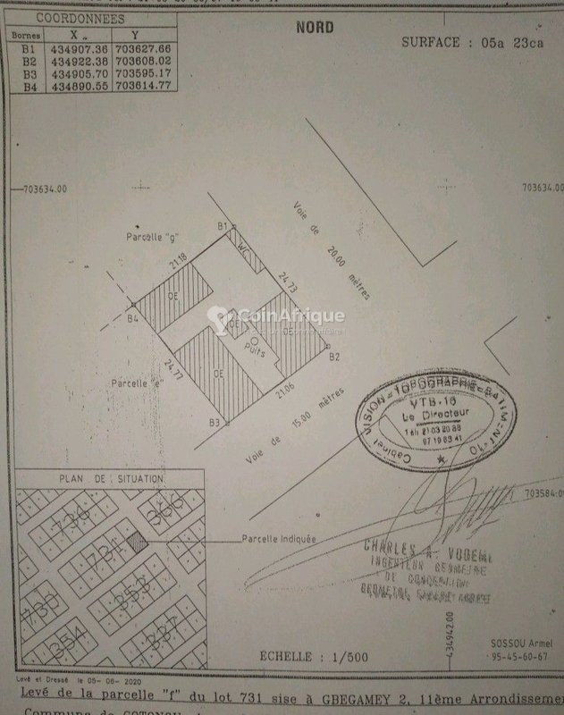 Terrain constructible de 523 m² avec emplacement stratégique en angle de rue
