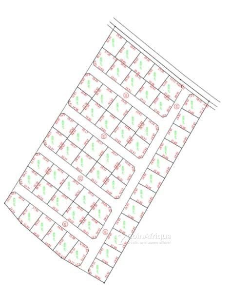 Terrain TF morcelé de 400 m² avec voie de 10 mètres