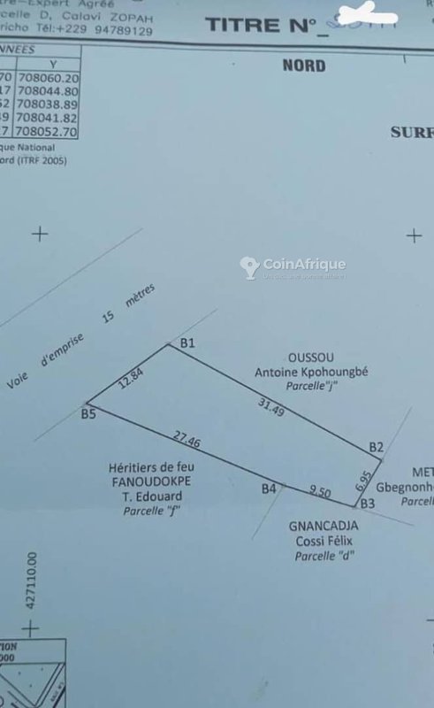 Terrain constructible en position stratégique avec documents officiels