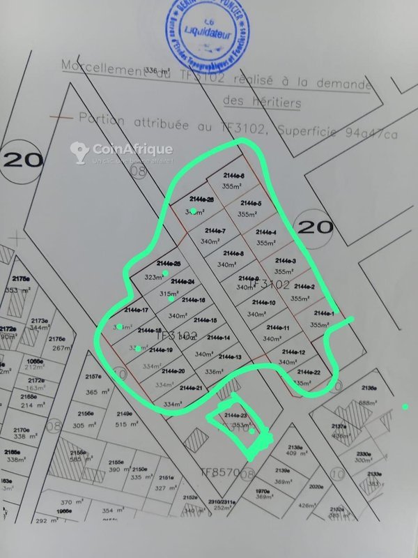 Terrain de 340 m² avec dossier complet et documents disponibles - Idéal pour investissement ou construction